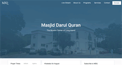 Desktop Screenshot of masjiddarulquran.com