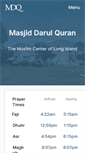 Mobile Screenshot of masjiddarulquran.com